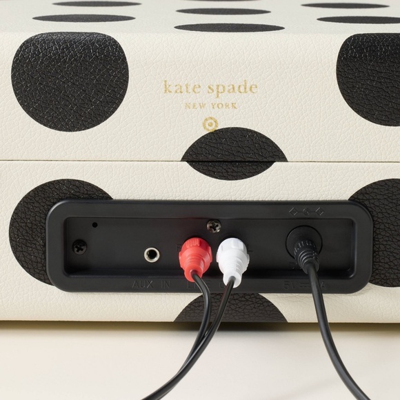 Polka Dot Portable Record Player Cream/Black - kate spade new york x Target - Picture 4 of 6